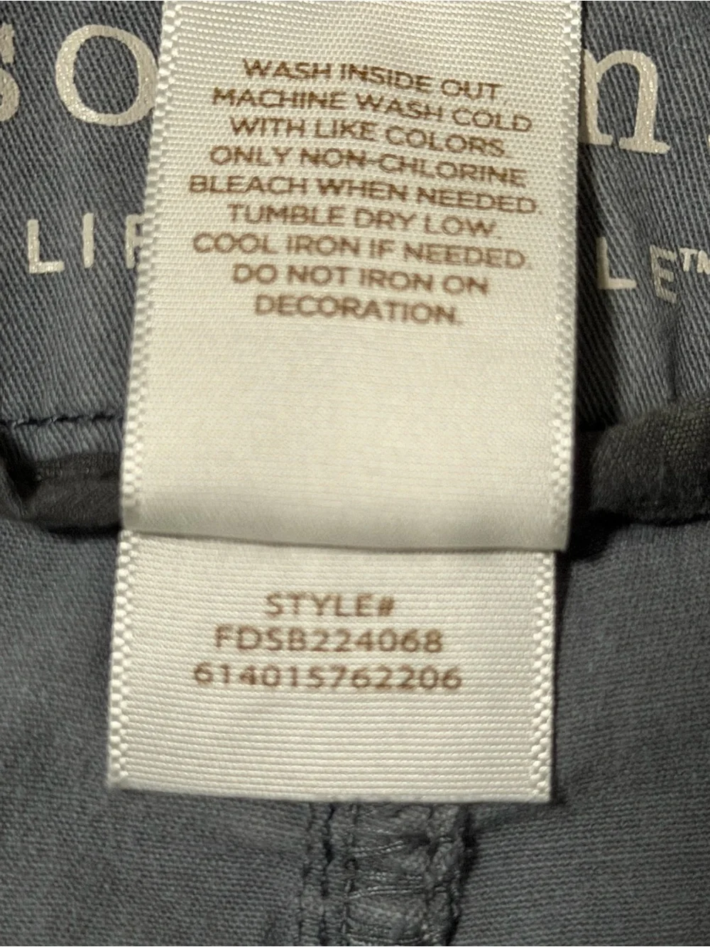 Sonoma Charcoal Gray Mid-Rise Bermuda Shorts - 14